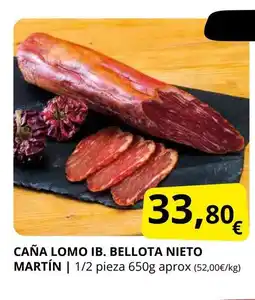 Supermercados MAS Caña lomo ib. bellota nieto martín oferta