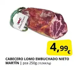 Supermercados MAS Cabecero lomo embuchado nieto martín oferta