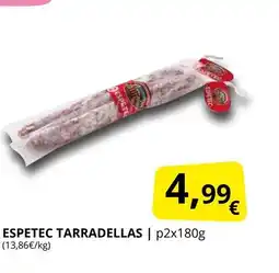 Supermercados MAS Espetec tarradellas oferta