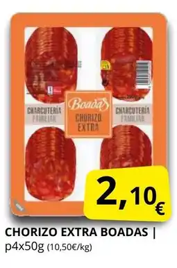 Supermercados MAS BOADAS Chorizo extra oferta