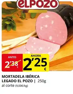 Supermercados MAS EL POZO Mortadela ibérica legado oferta