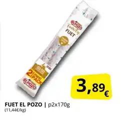 Supermercados MAS EL POZO Fuet oferta