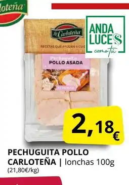 Supermercados MAS LA CARLOTEÑA Pechuguita pollo oferta