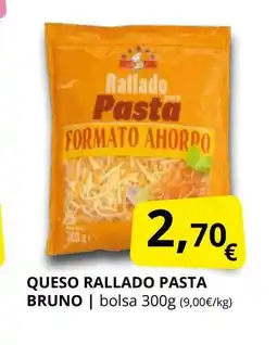 Supermercados MAS Queso rallado pasta bruno oferta