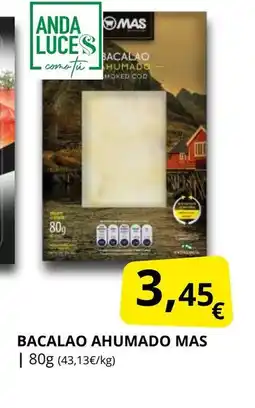 Supermercados MAS Bacalao ahumado mas oferta