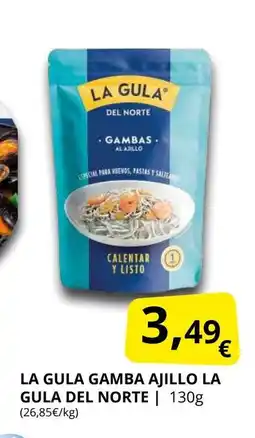 Supermercados MAS LA GULA DEL NORTE La gula gamba ajillo oferta