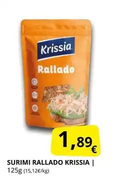 Supermercados MAS KRISSIA Surimi rallado oferta