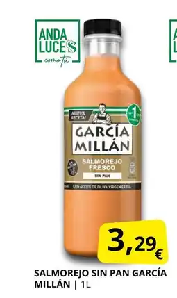 Supermercados MAS GARCÍA MILLÁN Salmorejo sin pan oferta