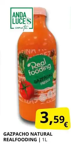 Supermercados MAS REALFOODING Gazpacho natural oferta