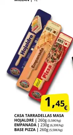 Supermercados MAS Casa tarradellas masa hojaldre oferta