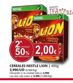 Supermercados MAS LION Cereales nestle oferta