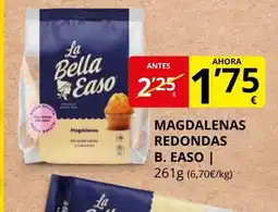 Supermercados MAS B EASO Magdalenas redondas oferta