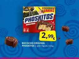 Supermercados MAS PHOSKITOS Bizcocho original oferta