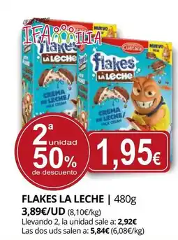 Supermercados MAS Flakes la leche oferta