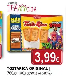 Supermercados MAS TOSTA RICA Original oferta