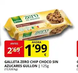 Supermercados MAS GULLON Galleya zero chip choco sin azucares oferta