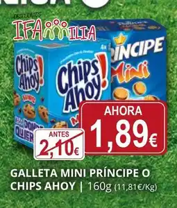 Supermercados MAS PRÍNCIPE O CHIPS AHOY Galleta mini oferta