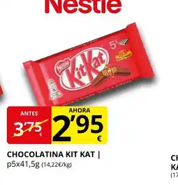 Supermercados MAS KIT KAT Chocolatina oferta