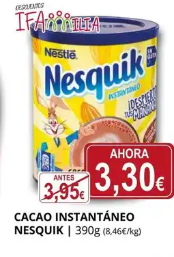 Supermercados MAS NESQUIK Cacao instantáneo oferta