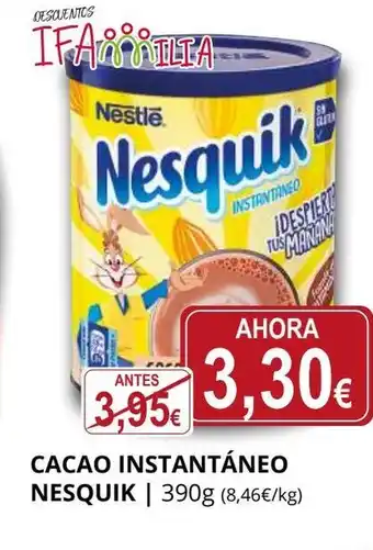 Supermercados MAS NESQUIK Cacao instantáneo oferta