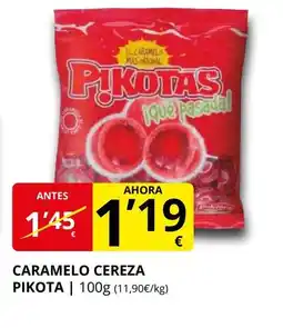 Supermercados MAS PIKOTA Caramelo cereza oferta