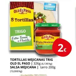 Supermercados MAS OLD EL PASO Tortillas mejicanas trig oferta