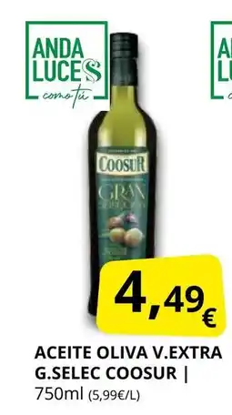 Supermercados MAS COOSUR Aceite oliva v extra g selec oferta