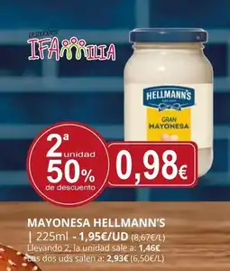 Supermercados MAS HELLMANN'S Mayonesa oferta