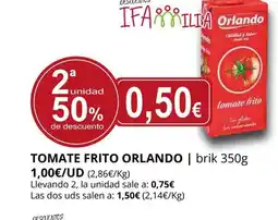 Supermercados MAS ORLANDO Tomate frito oferta