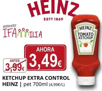 Supermercados MAS HEINZ Ketchup extra control oferta