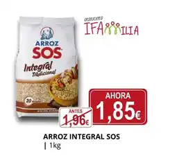 Supermercados MAS SOS Arroz integral oferta