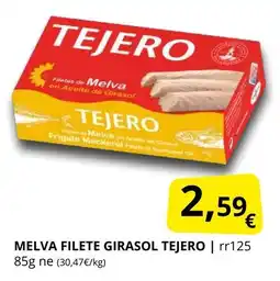 Supermercados MAS TEJERO Melva filete girasol oferta