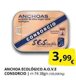 Supermercados MAS CONSORCIO Anchoa ecológico a.o.v.e oferta