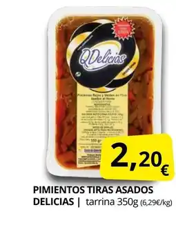 Supermercados MAS DELICIAS Pimientos tiras asados oferta