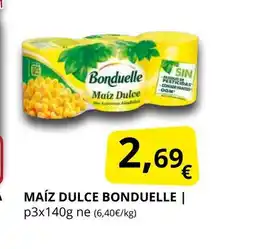 Supermercados MAS BONDUELLE Maíz dulce oferta
