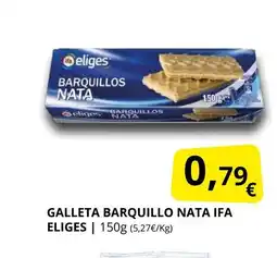 Supermercados MAS IFA ELIGES Galleta barquillo nata oferta