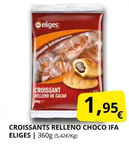 Supermercados MAS IFA ELIGES Croissant relleno choco oferta