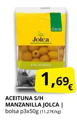 Supermercados MAS JOLCA Aceituna s/h manzanilla oferta