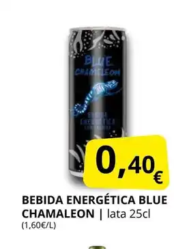 Supermercados MAS BLUE CHAMALEON Bebida energética oferta
