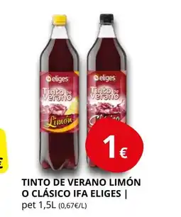Supermercados MAS IFA ELIGES Tinto de verano limón o clásico oferta