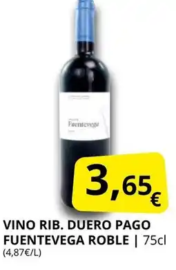 Supermercados MAS Vino rib. duero pago fuentevega roble oferta