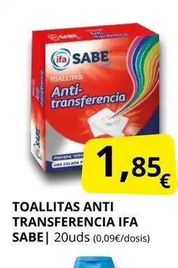 Supermercados MAS IFA SABE Toallitas anti transferencia oferta