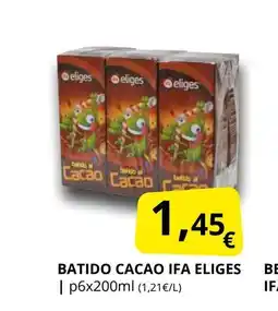 Supermercados MAS IFA ELIGES Batido cacao oferta