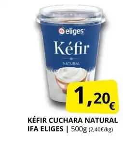 Supermercados MAS IFA ELIGES Kéfir cuchara natural oferta