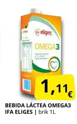 Supermercados MAS IFA ELIGES Bebida láctea omega3 oferta