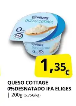 Supermercados MAS IFA ELIGES Queso cottage oferta