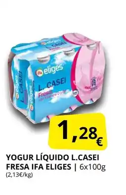 Supermercados MAS IFA ELIGES Yogur líquido l.casei fresa oferta