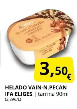 Supermercados MAS IFA ELIGES Helado vain-n pecan oferta