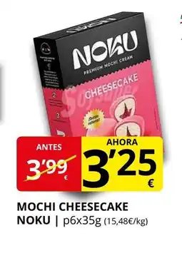 Supermercados MAS NOKU Mochi cheesecake oferta