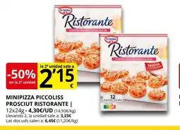 Supermercados MAS Minipizza piccoliss prosciut ristorante oferta